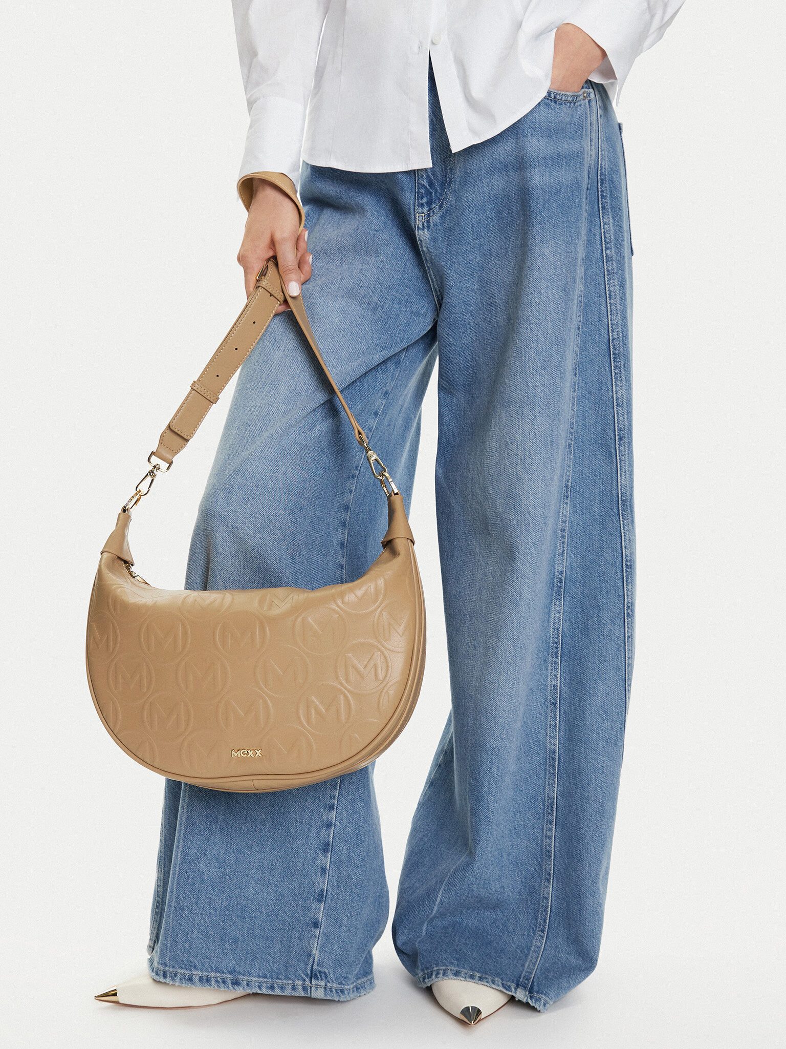 Mexx Handtasche Mexx Damenhandtasche Beige MEXX-C-MEXX-CR-001-08 Beige