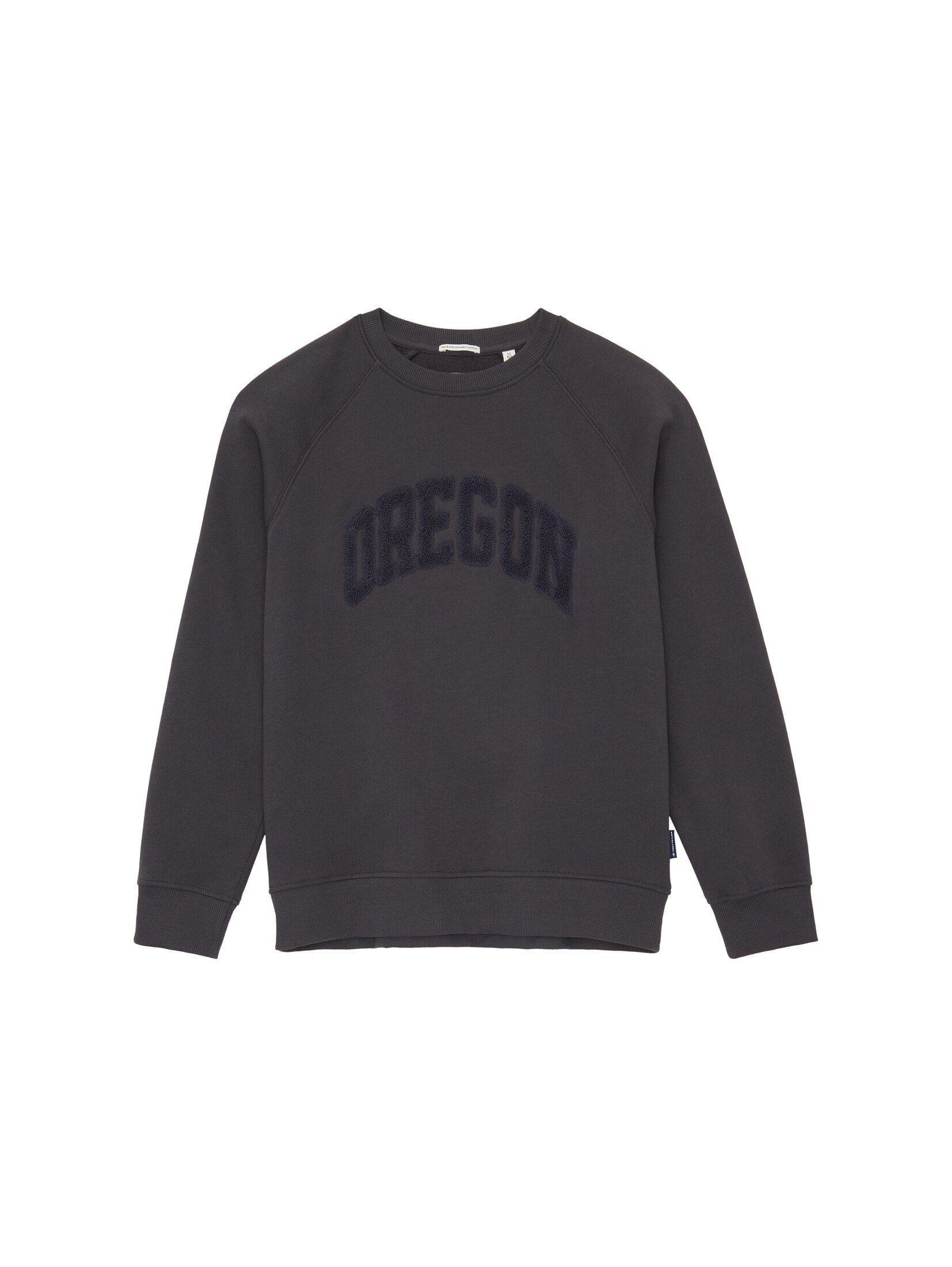 TOM TAILOR Hoodie Oversized Sweatshirt mit Print coal grey
