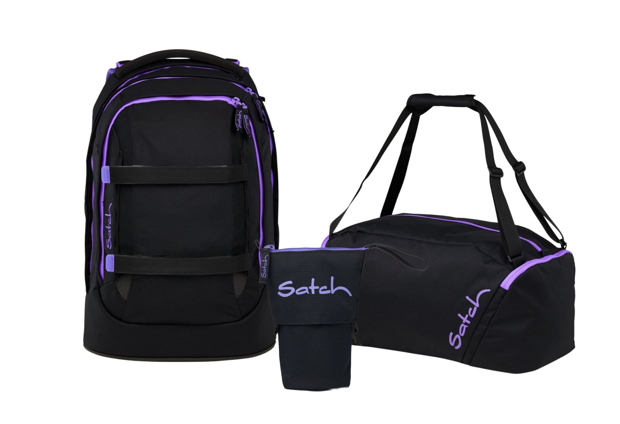 Schulranzen Schulrucksack-Set PACK Purple Phantom 3-teilig