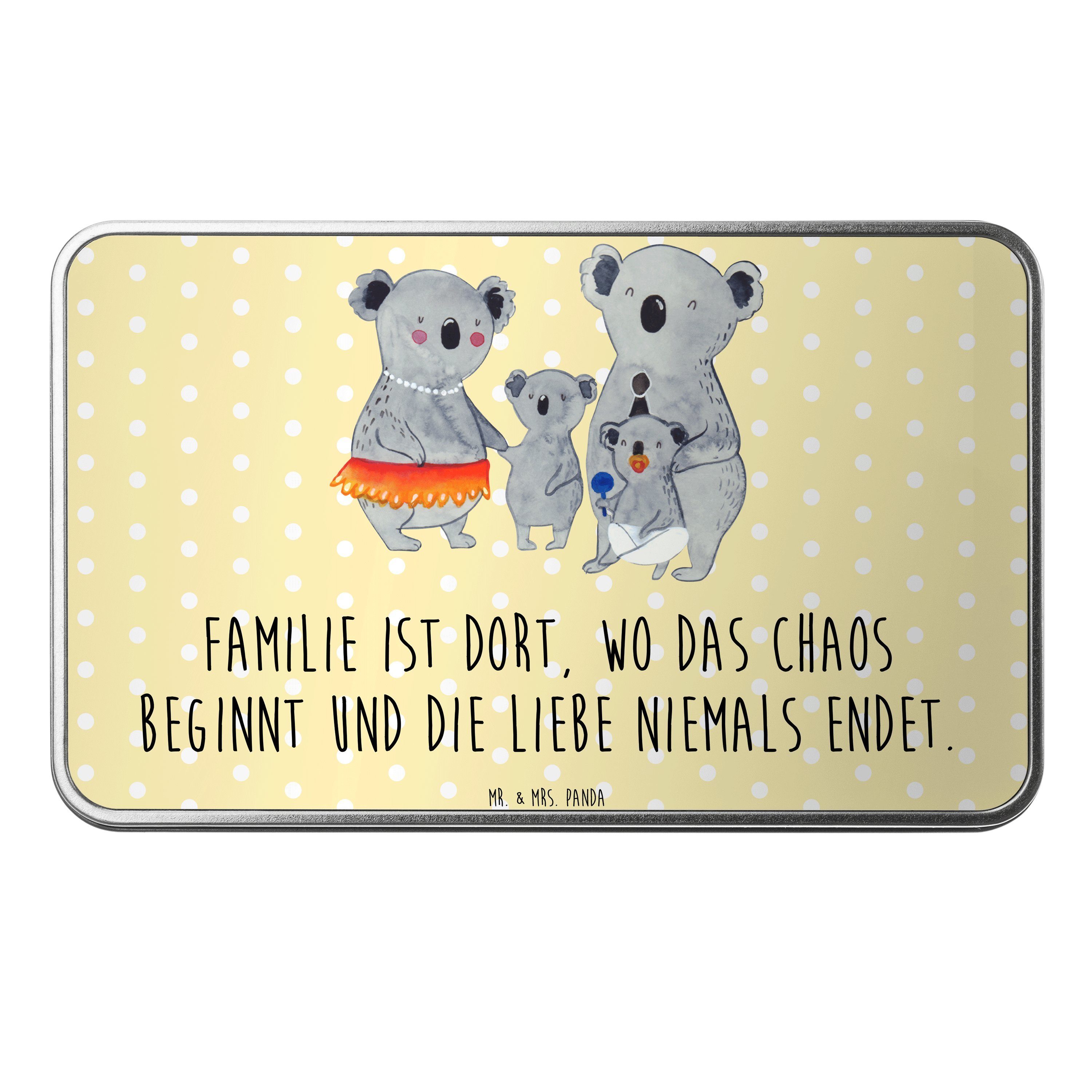 Familienleben, Familie Gelb Geschenk, - Pastell Papa, St) Mrs. Familie (1 & Mr. - Koala Dose Panda