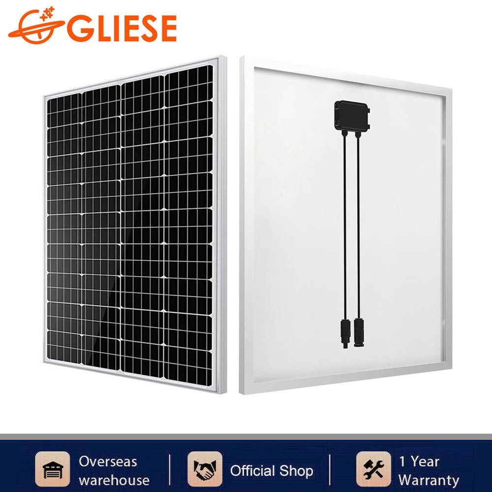 GLIESE Solaranlage 150W 12V Mono Solarmodul für Wohnmobile Boot
