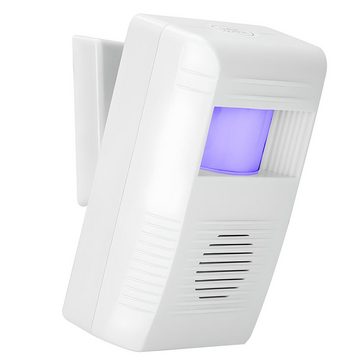 Retoo PIR Alarmanlage mit IR DIODEN Mini Alarm Hausalarm Bewegungsmelder Alarmanlage (Batterie 3xAA/R6 oder Netzadapter 4,5 V,Bewegungsmelder,Alarmsirene,CE)