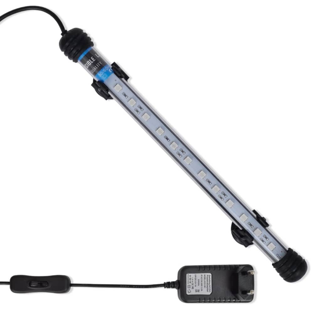 vidaXL LED Aquariumleuchte LED Aquarium Lampe Beleuchtung Licht 28 cm Blau