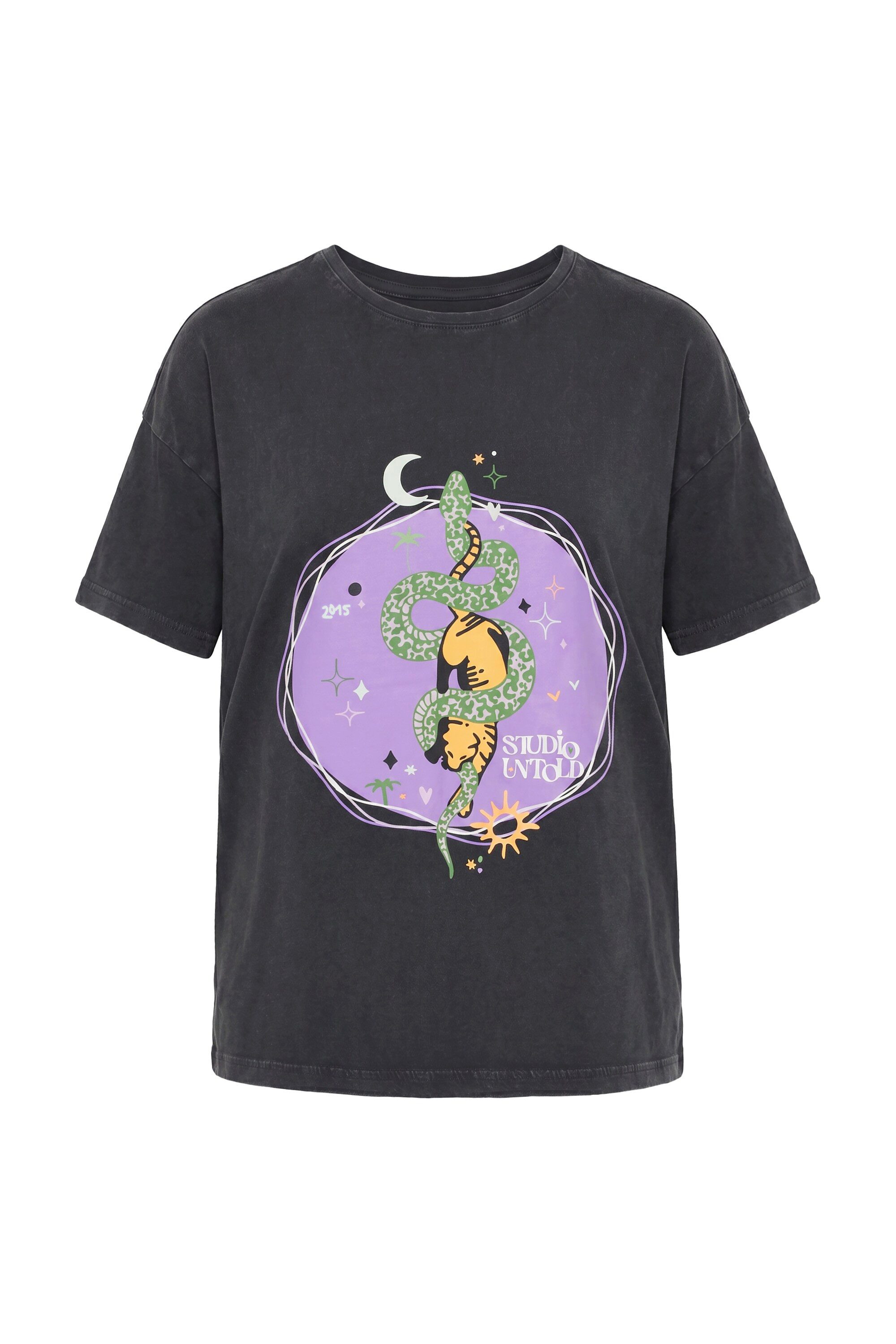 Studio Untold T-Shirt T-Shirt Oversize Shape Print Vintage Look