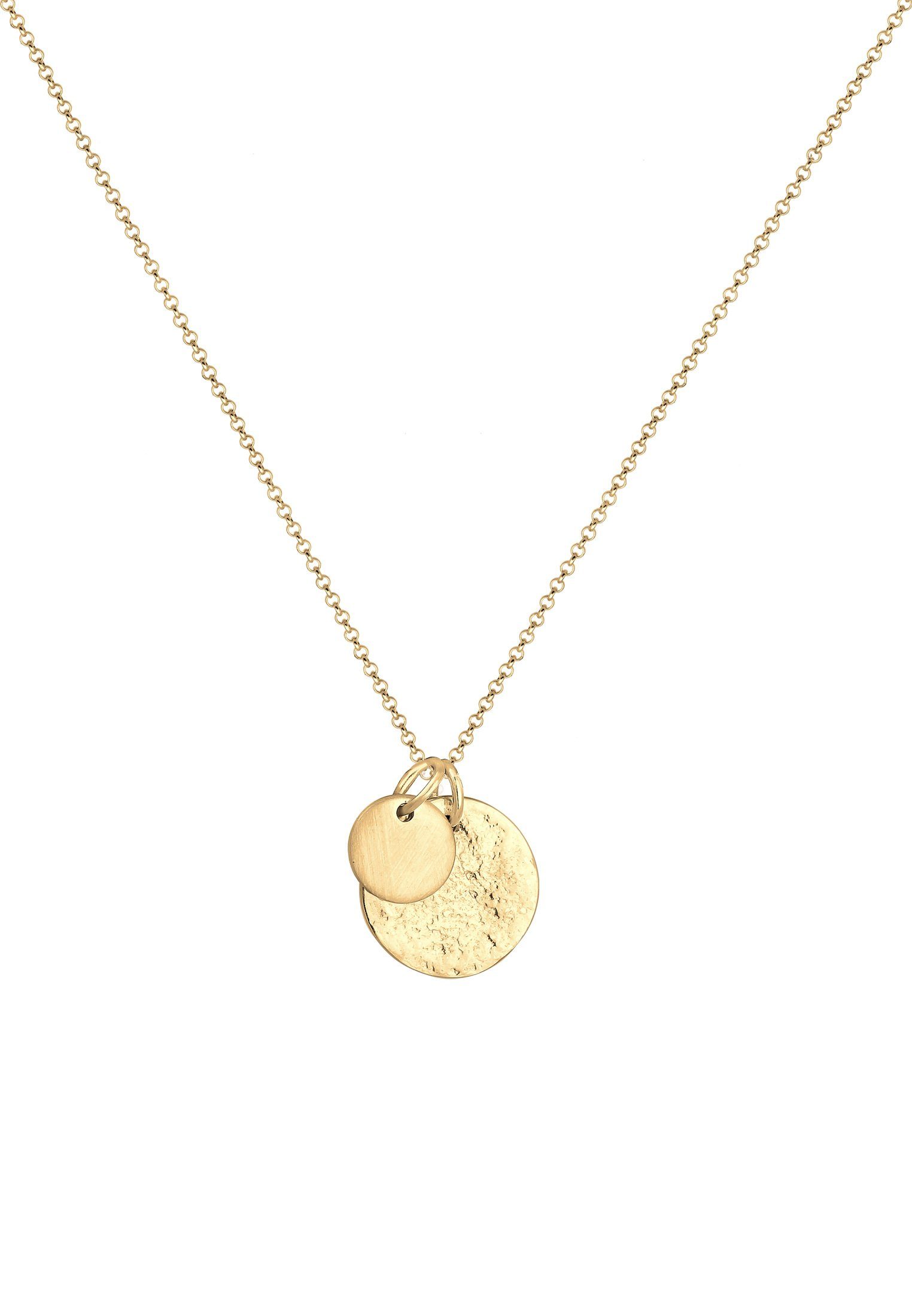 Elli Kette mit Anhänger Plättchen Münzen günstig online kaufen