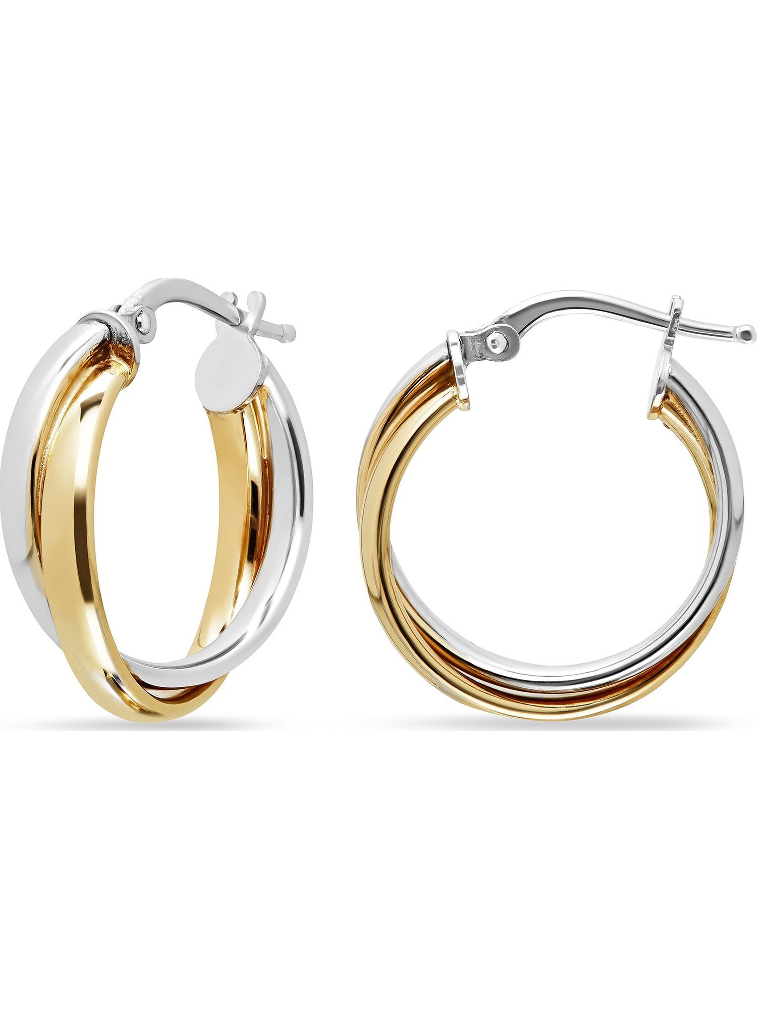 FAVS Paar Creolen FAVS Damen-Creolen 925er Silber, 925er Silber (Paar)