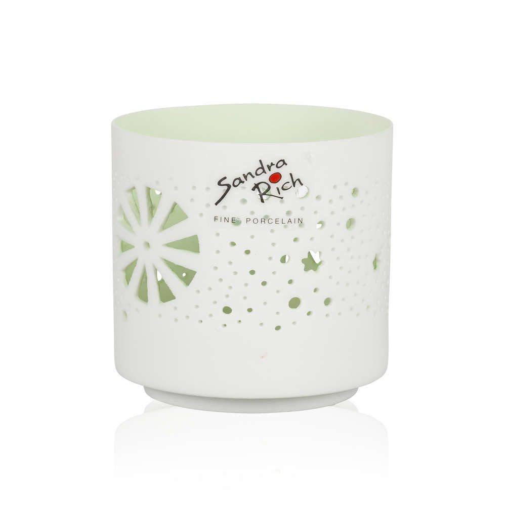 Sandra Rich Windlicht SANDRA RICH, Teelichthalter "ORIENT" 7cm. matt-weiß. günstig online kaufen