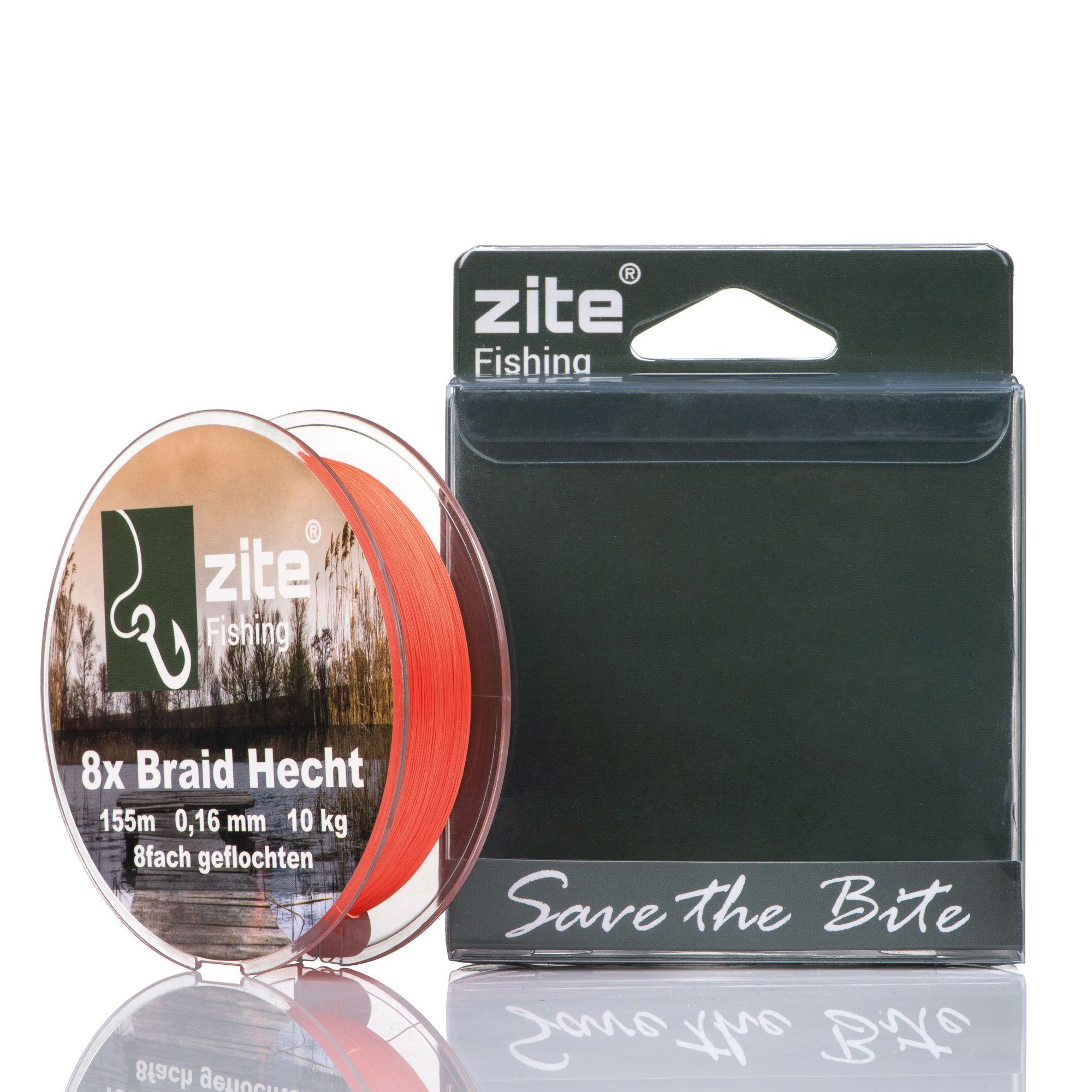 Zite Angelschnur 155m 0,16mm - Geflochtene 8-Braid Angelschnur 10kg - Barsch & Zander