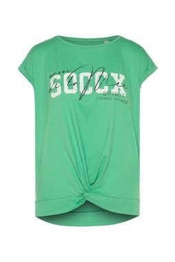 SOCCX Rundhalsshirt mit fixierten Turn-Up-Ärmeln