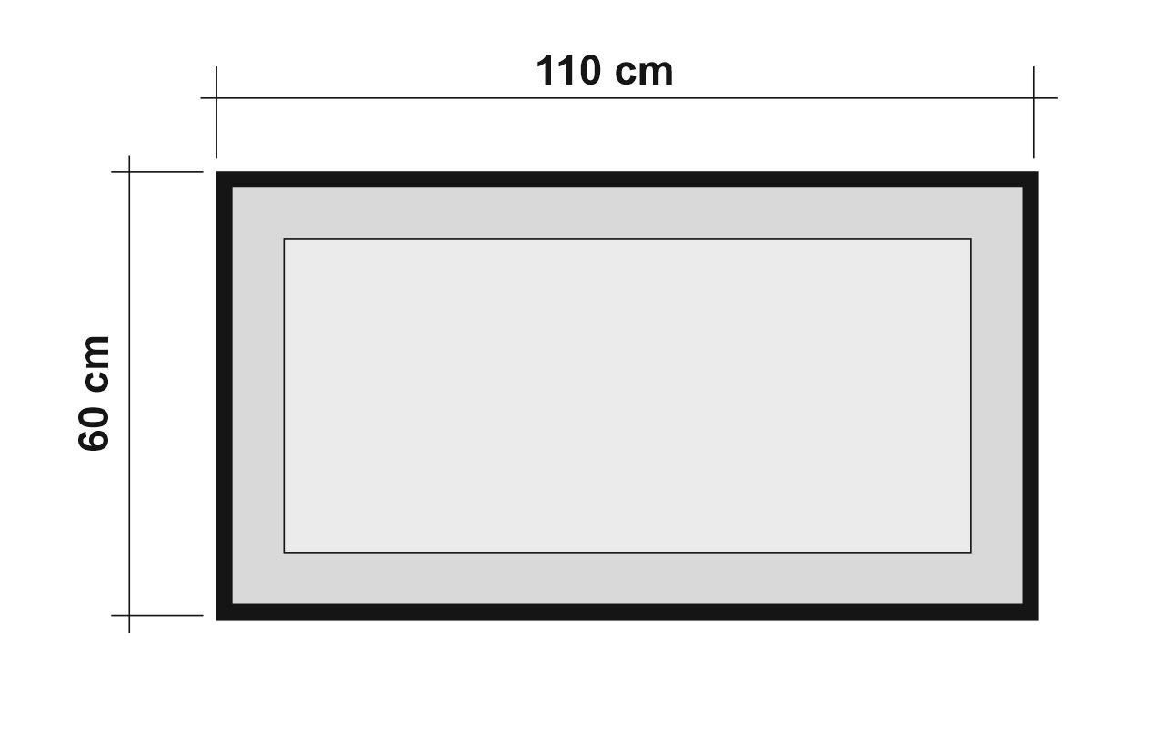 60x110 Quantum İdea Skye cm Wandspiegel Atlantikkiefer, Decor 110SPH,