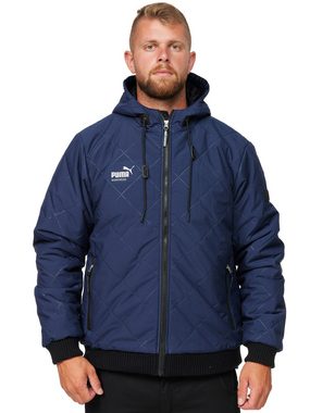 PUMA Workwear Winterjacke ESSENTIALS mit Kapuze und Steppmuster für Herren