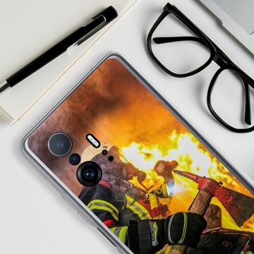 DeinDesign Handyhülle Feuerwehr Feuer Lebensretter Volunteer Firefighter, Xiaomi 11T Pro 5G Silikon Hülle Bumper Case Handy Schutzhülle