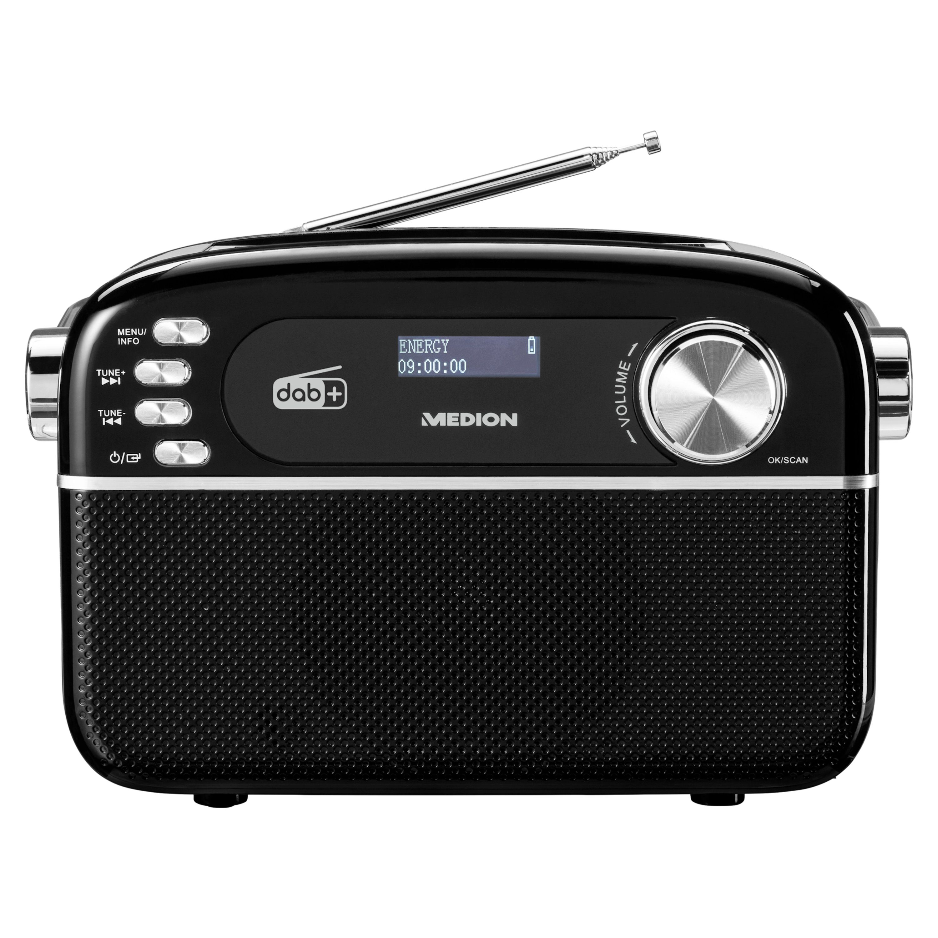 Radio DAB+, MW/UKW, (AM/FM, Medion® MD43809)