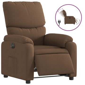 vidaXL Sessel Relaxsessel Elektrisch Braun Stoff (1-St)