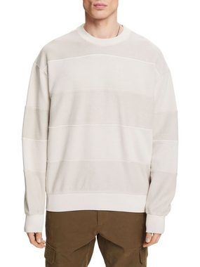 Esprit Sweatshirt Strukturiertes Sweatshirt aus Bio-Baumwolle (1-tlg)