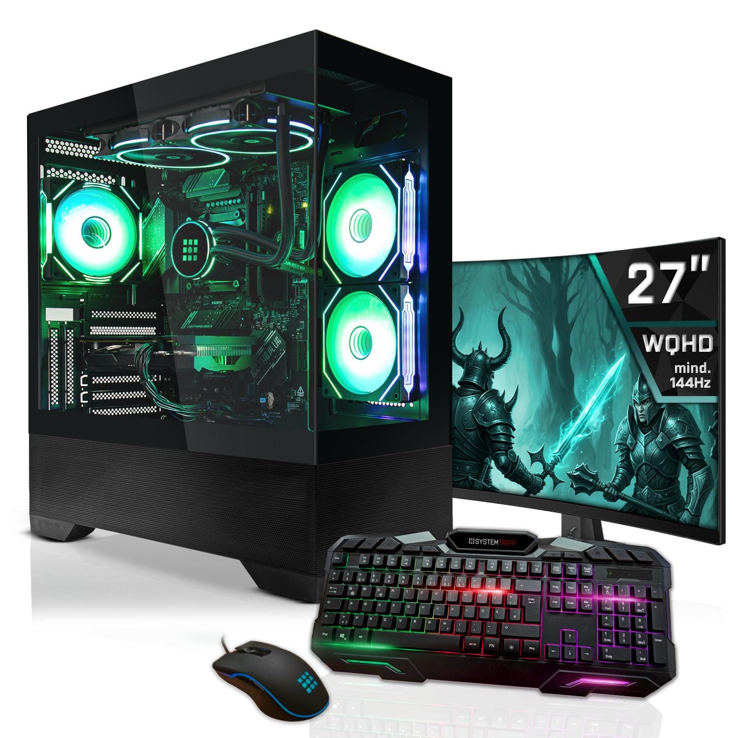 SYSTEMTREFF Intel Core i7-13700KF mit Nvidia GeForce RTX 5070 12GB Gaming-PC-Komplettsystem (27", Intel 13700KF 13700KF, Nvidia GeForce RTX 5070, 32 GB RAM, 1000 GB SSD)