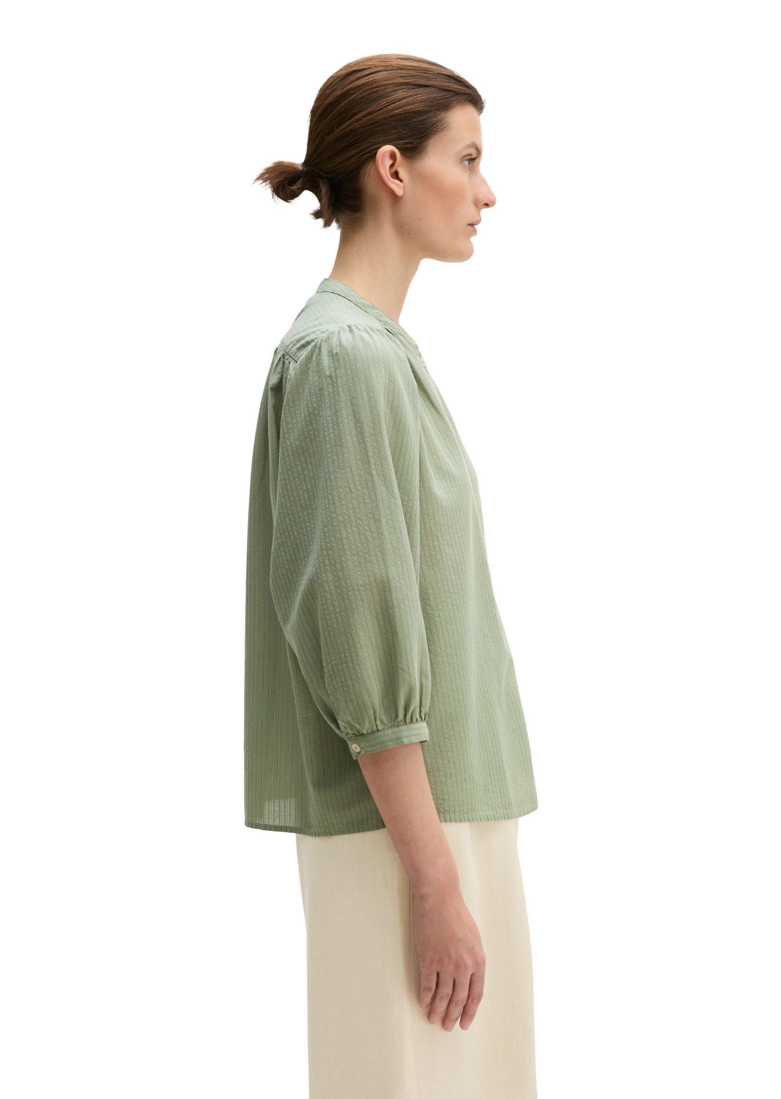 Marc O'Polo Langarmbluse aus Organic-Cotton-Viskose-Mix