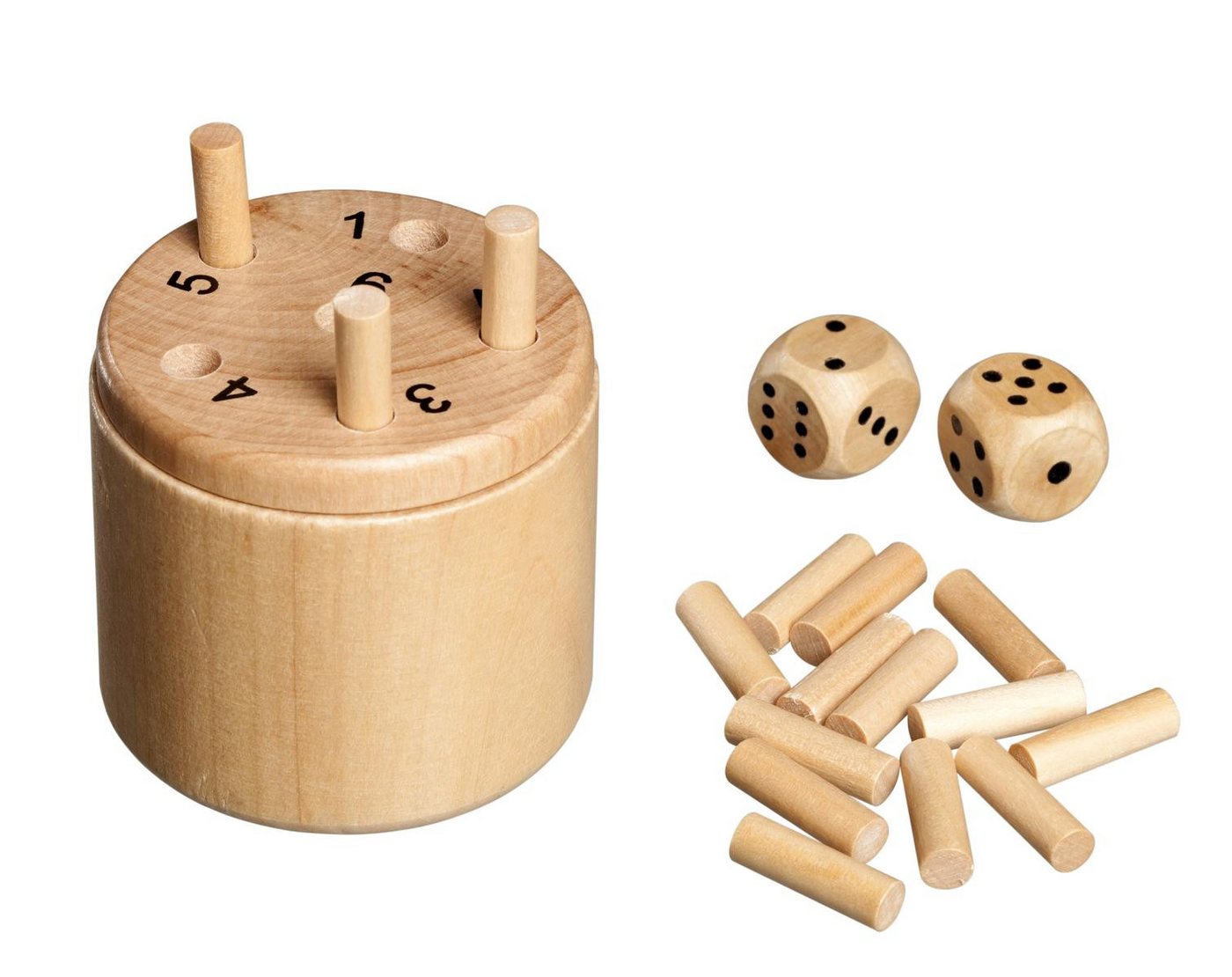 Philos Spiel Philos 6337 - Würfelfass, klein, Logikspiel, Geschicklichkeitsspiel...