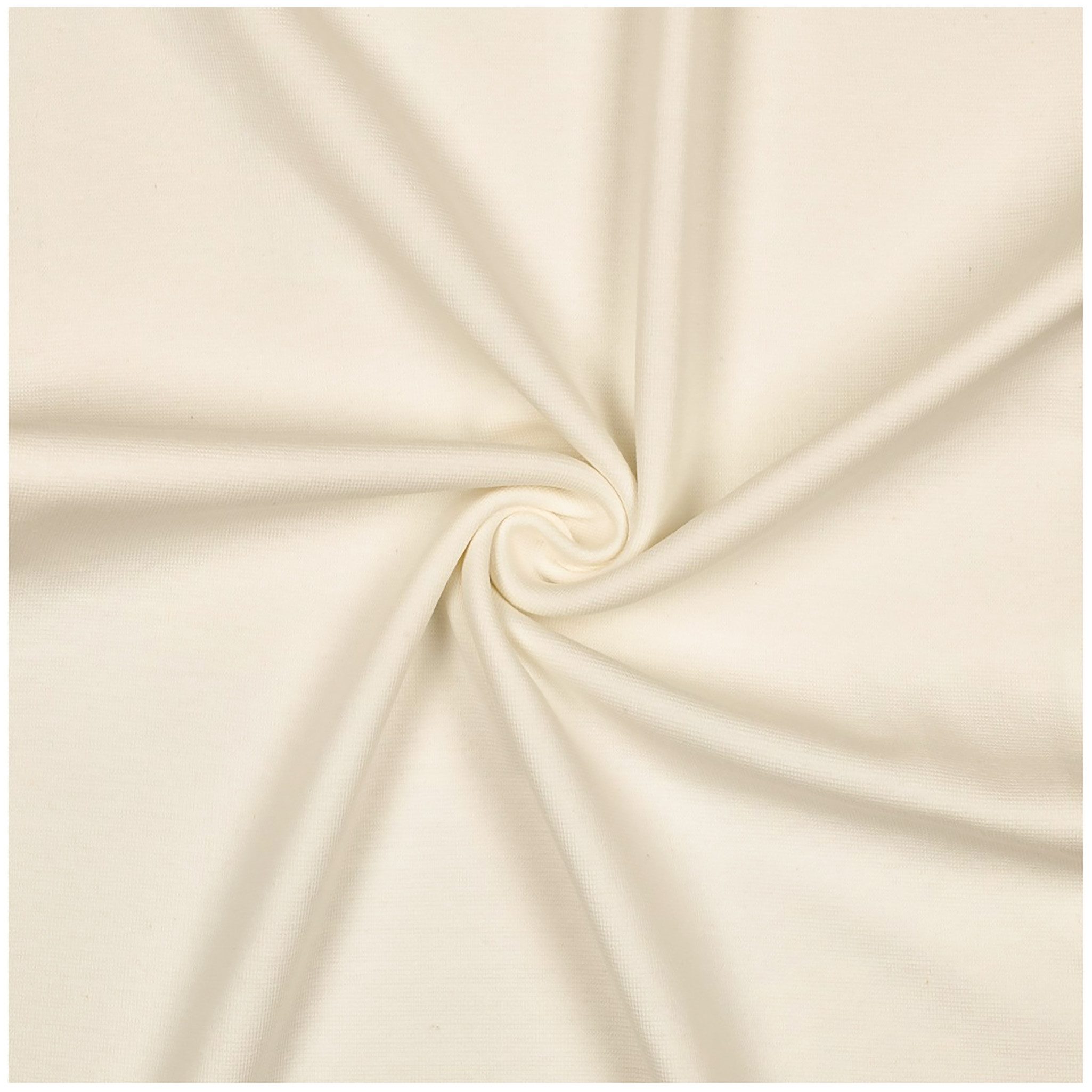 maDDma Stoff Bündchenstoff Schlauchware 35(70) cm Jersey ab 25cm Baumwolle Elasthan, 006 - creme