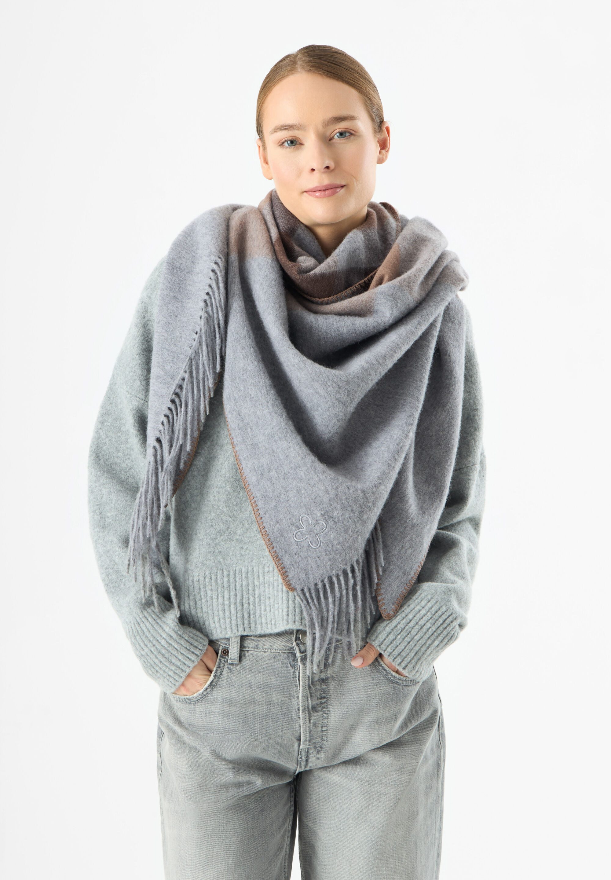 Codello Dreieckstuch, (1-St), Reine Wolle