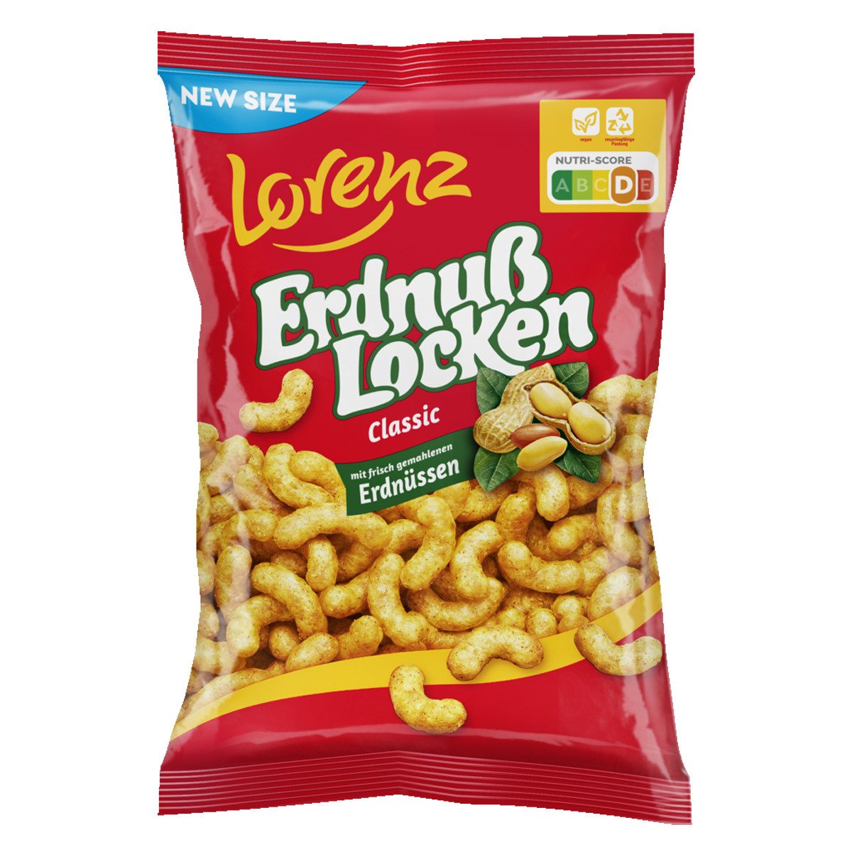 LORENZ Knabberei, Lorenz Erdnusslocken Classic knusprig intensiv im Geschmack 175g