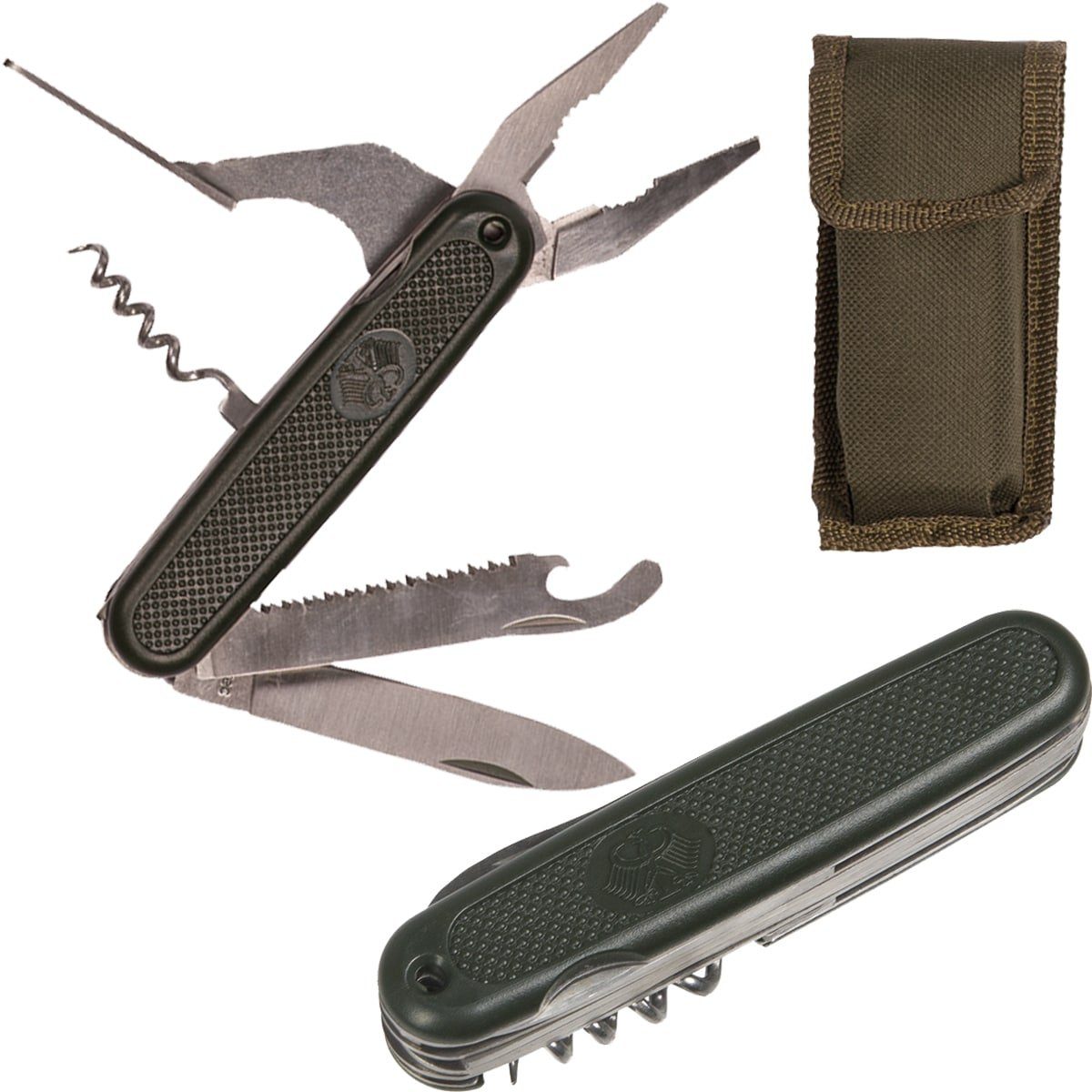 Mil-Tec Taschenmesser Bw Multifunktionswerkzeug Pocket-Tool, Klingenlänge:cm