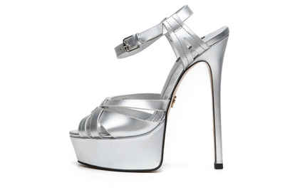 Giaro [D2C] KORI SILVER METALLIC MATTE Sandalette