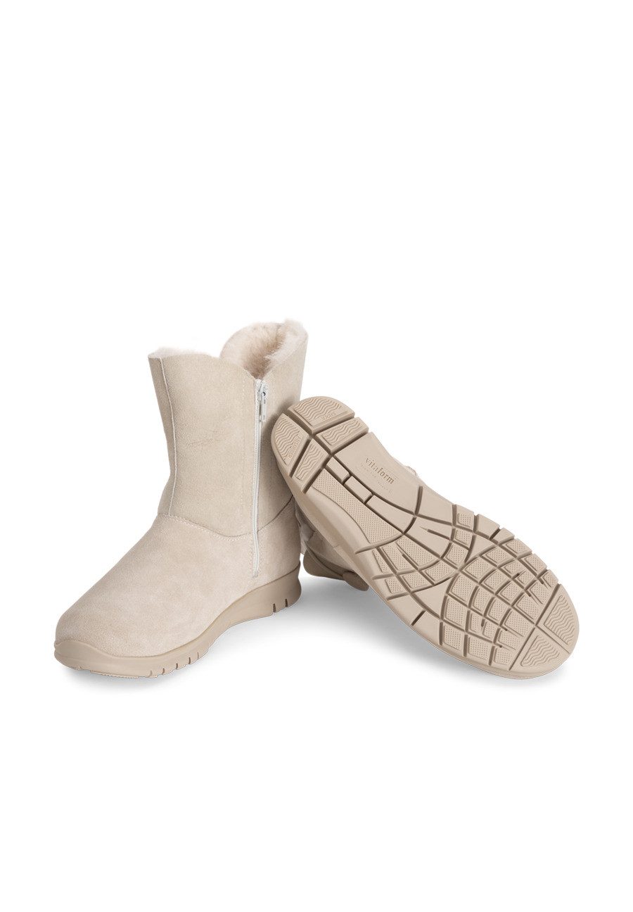 vitaform Damenschuhe Stiefelette Veloursleder Stiefelette