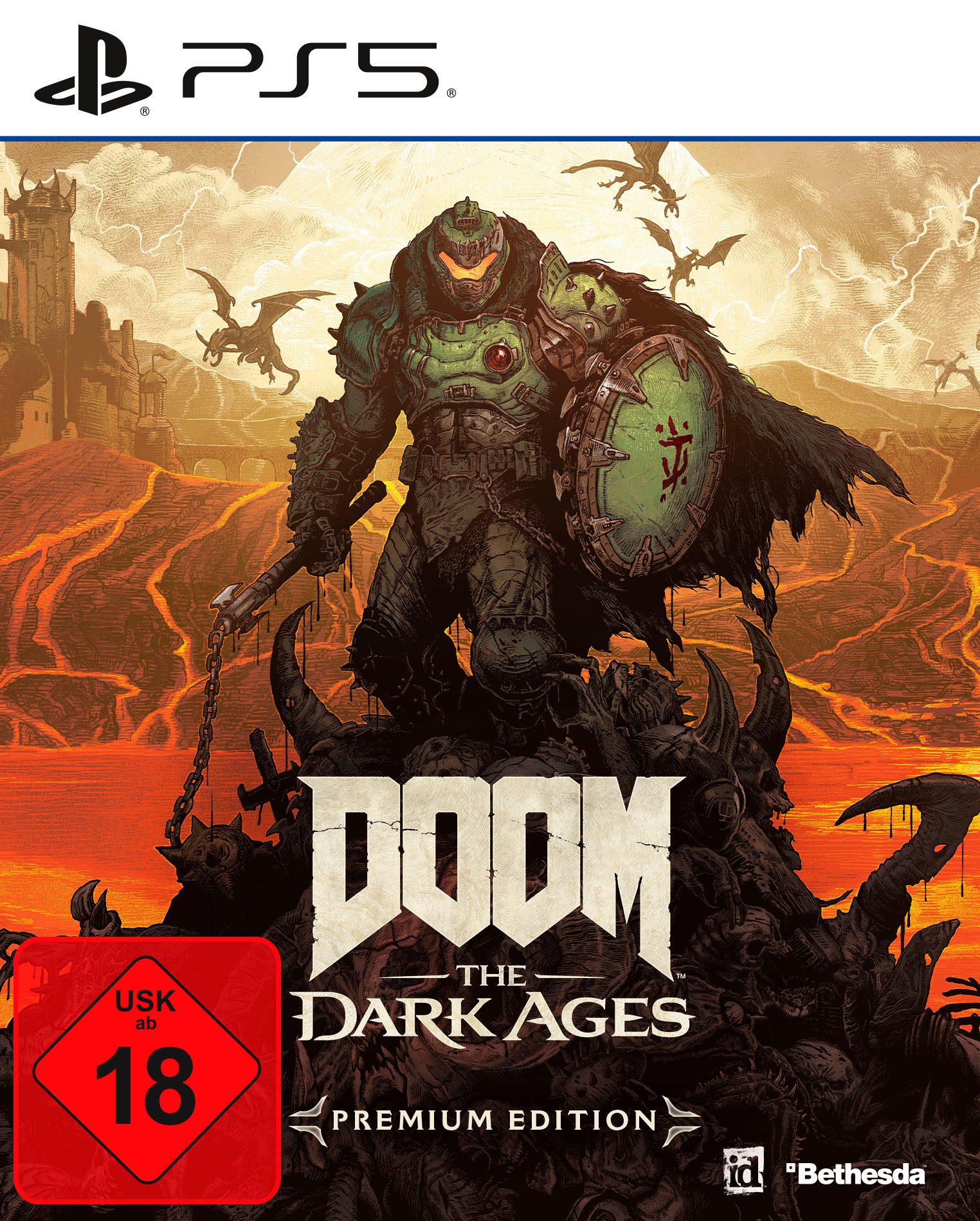 DOOM: The Dark Ages Premium Edition (Blu-ray Disc), PlayStation 5
