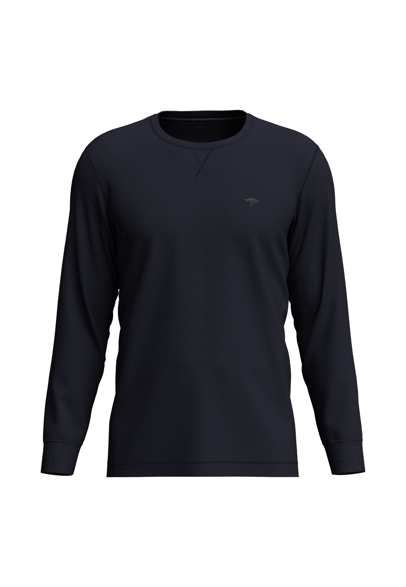 FYNCH-HATTON Langarmshirt mit Waffelstruktur günstig online kaufen