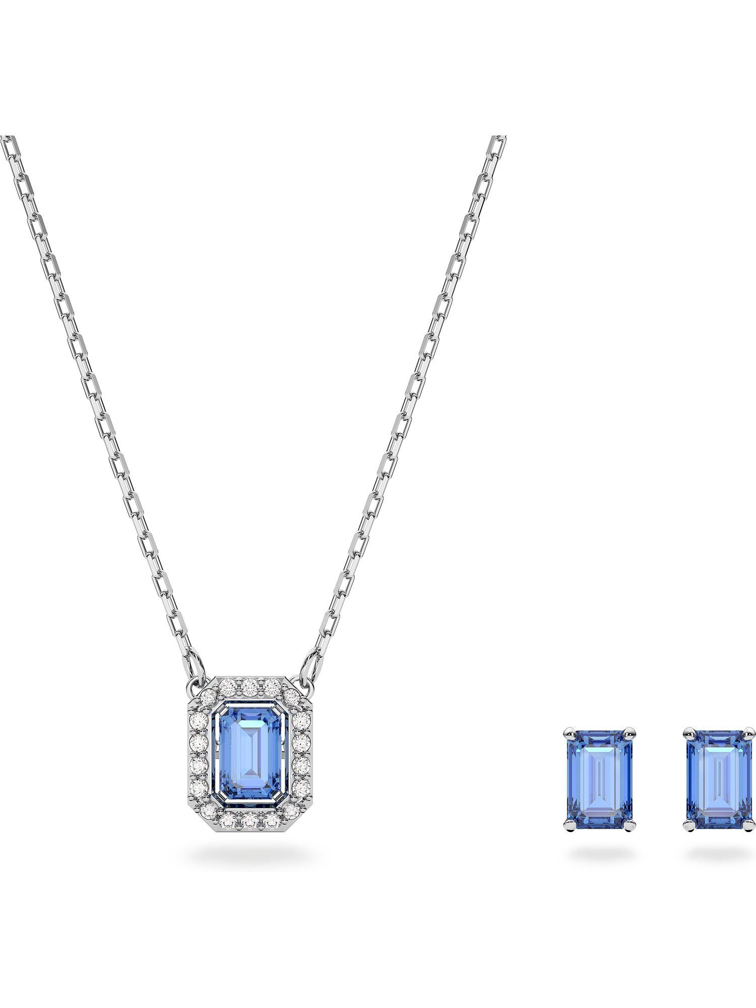 Swarovski Collier Swarovski Damen-Kette Metall Swarovski-Kristall