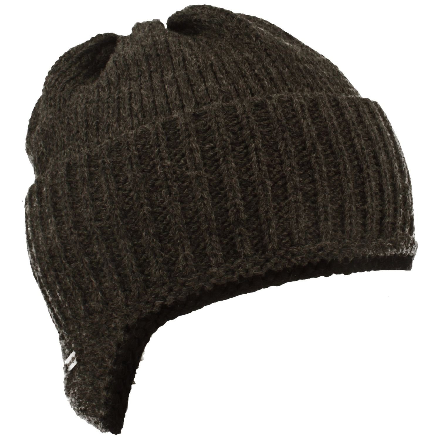 McBurn Strickmütze Strickmütze(Maski) Flieger-Optik mit Fleece/Umschlag