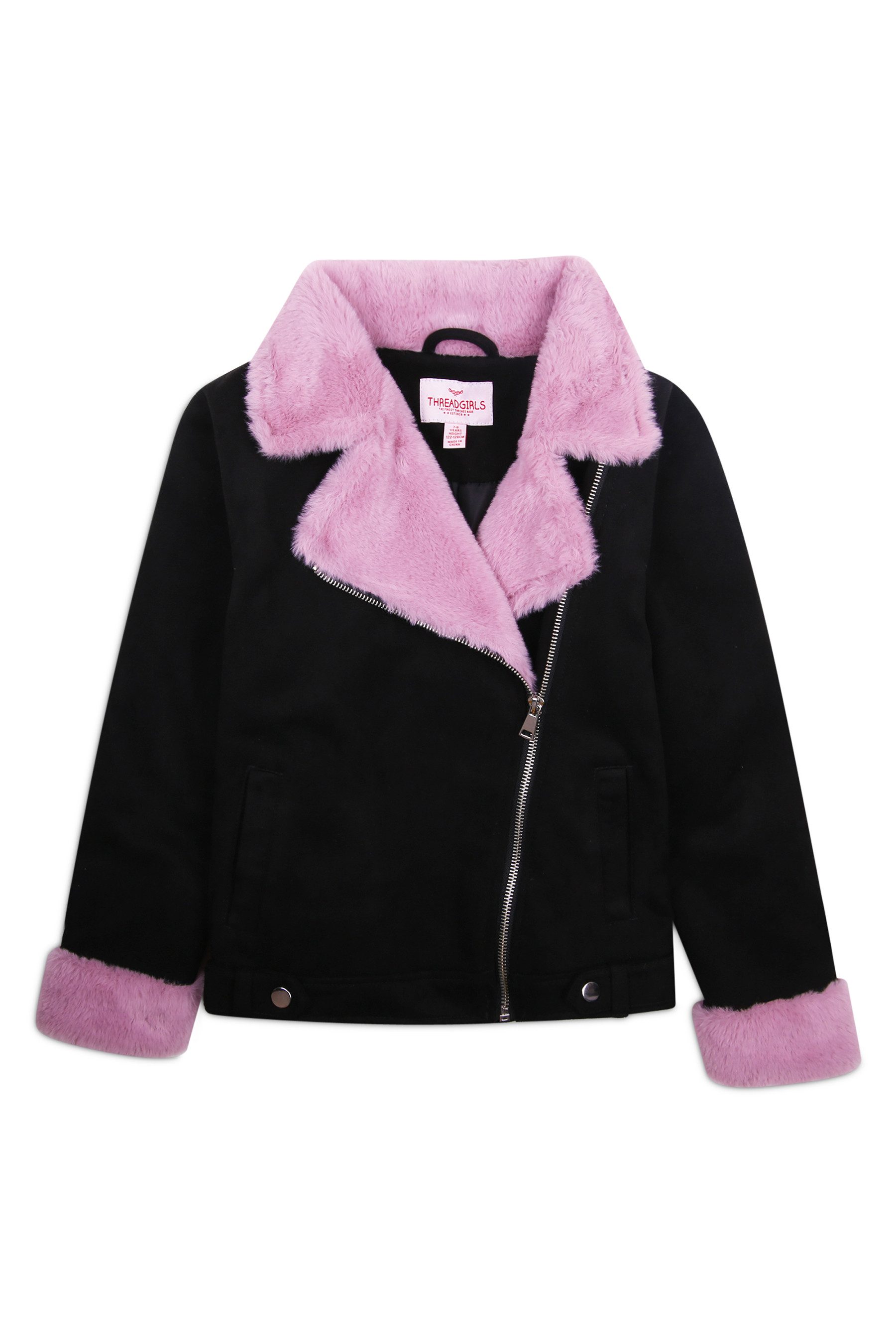 Threadgirls Lederimitatjacke THBTanya (1-St) im kuscheligen