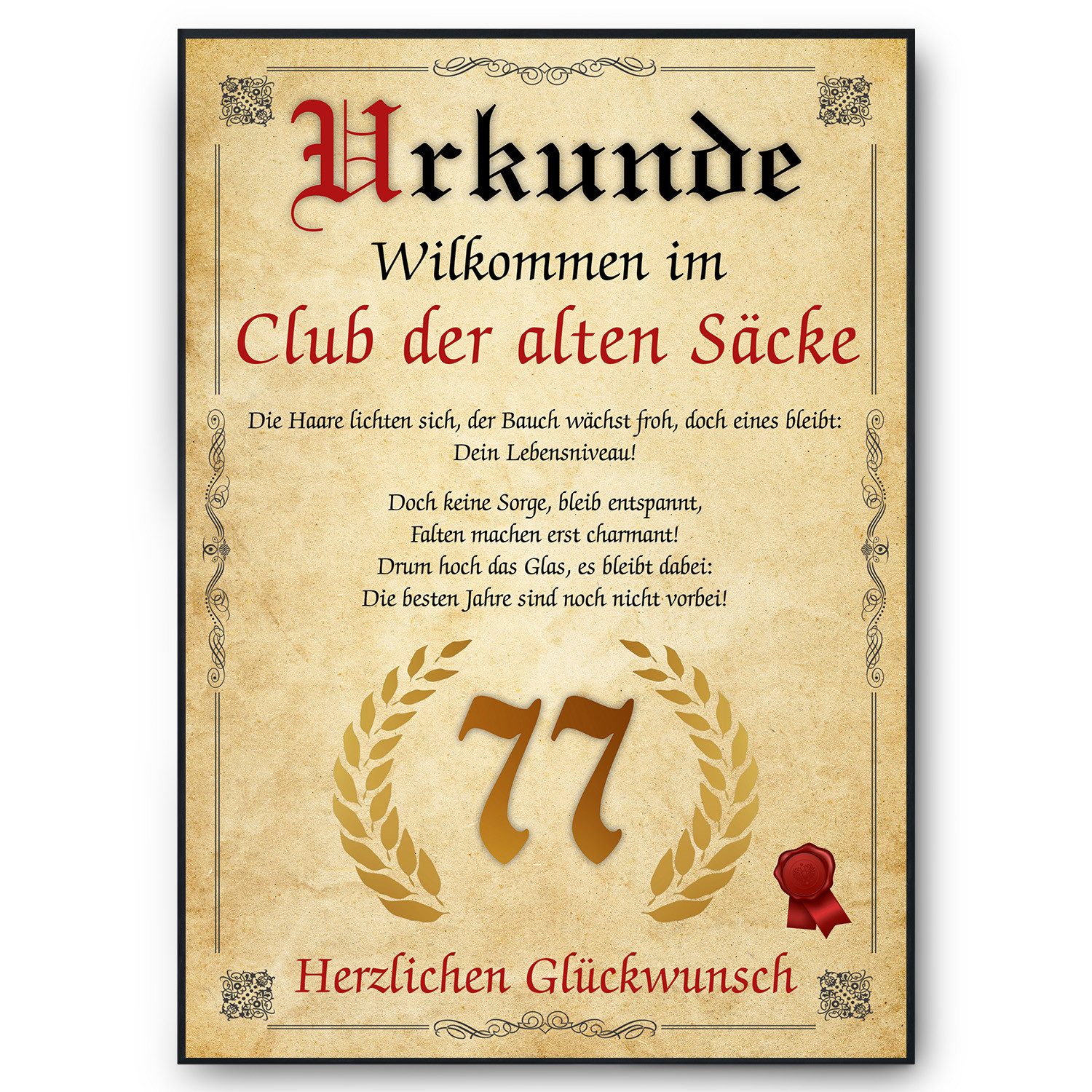 Tigerlino Poster Geburtstag Mann Geschenk Lustige günstig online kaufen