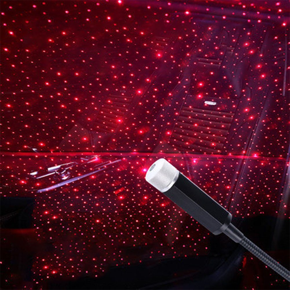 Stelby LED-Sternenhimmel Auto USB Sternenhimmel Usb-Projektor -verschiedene Farboptionen Rot