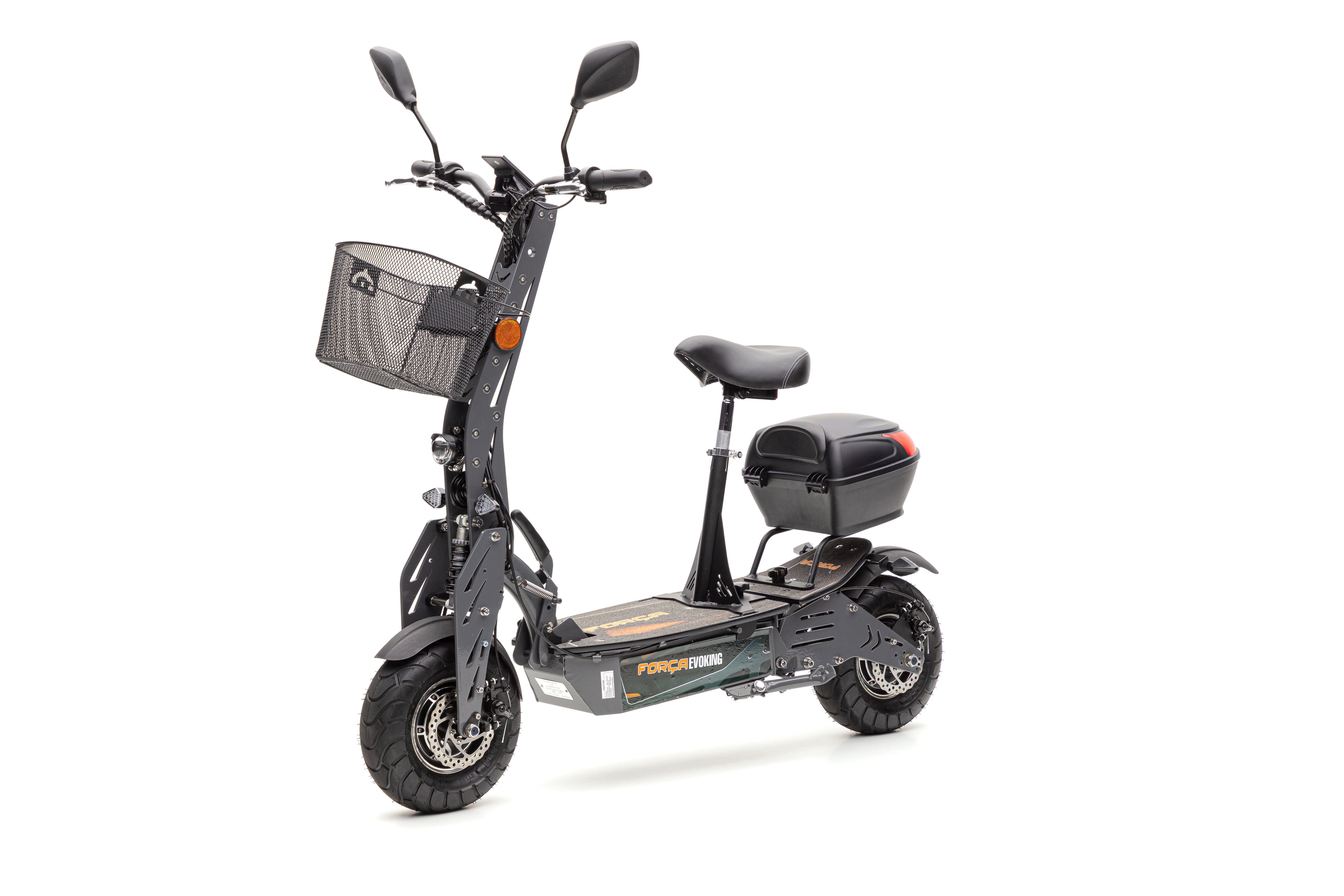 45,00 Evoking Evoking 2000W EEC km/h IV km/h E-Scooter km/h, BlackBull Straßenzulassung (Set, LI20AH 20ah IV Dual-Antrieb, vorhanden Forca 45 Lithium), 45 2000W