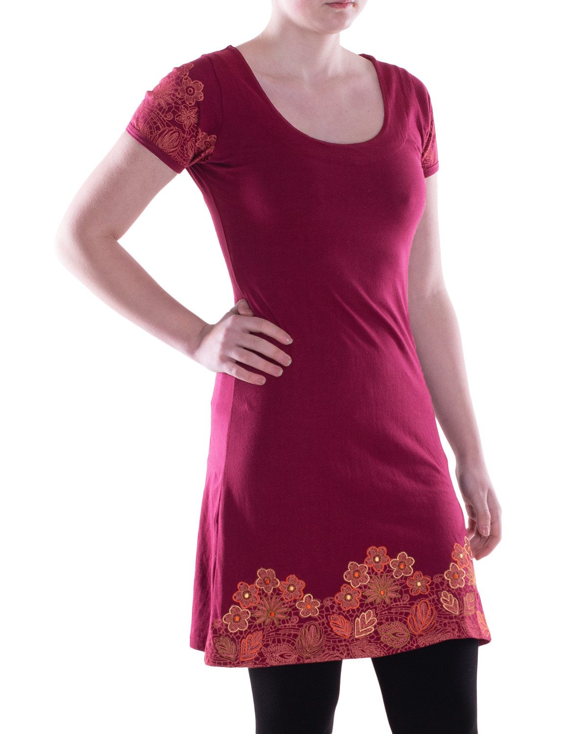 Vishes Sommerkleid Damen A-Linie Kleid Baumwolle günstig online kaufen