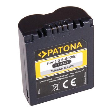 Patona 2x Akku für Panasonic Lumix DMC-FZ50 Kamera-Akku Ersatzakku 750 mAh (7,2 V, 2 St), FZ7 FZ8 CGR-S006 DMC-FZ30BB DMC-FZ30-S