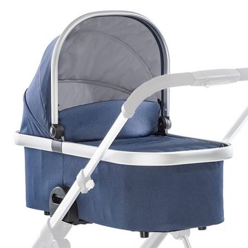 Hauck Kinderwagenaufsatz Babywanne Apollo - Denim, Babywanne für Kinderwagen Apollo für Babys ab Geburt bis 9 kg