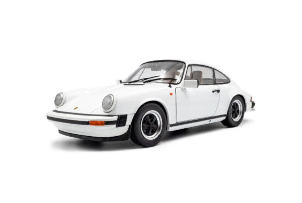 Solido Modellauto Porsche 911 (930) Turbo 3.0 SC 1974 weiß, Maßstab 1:18