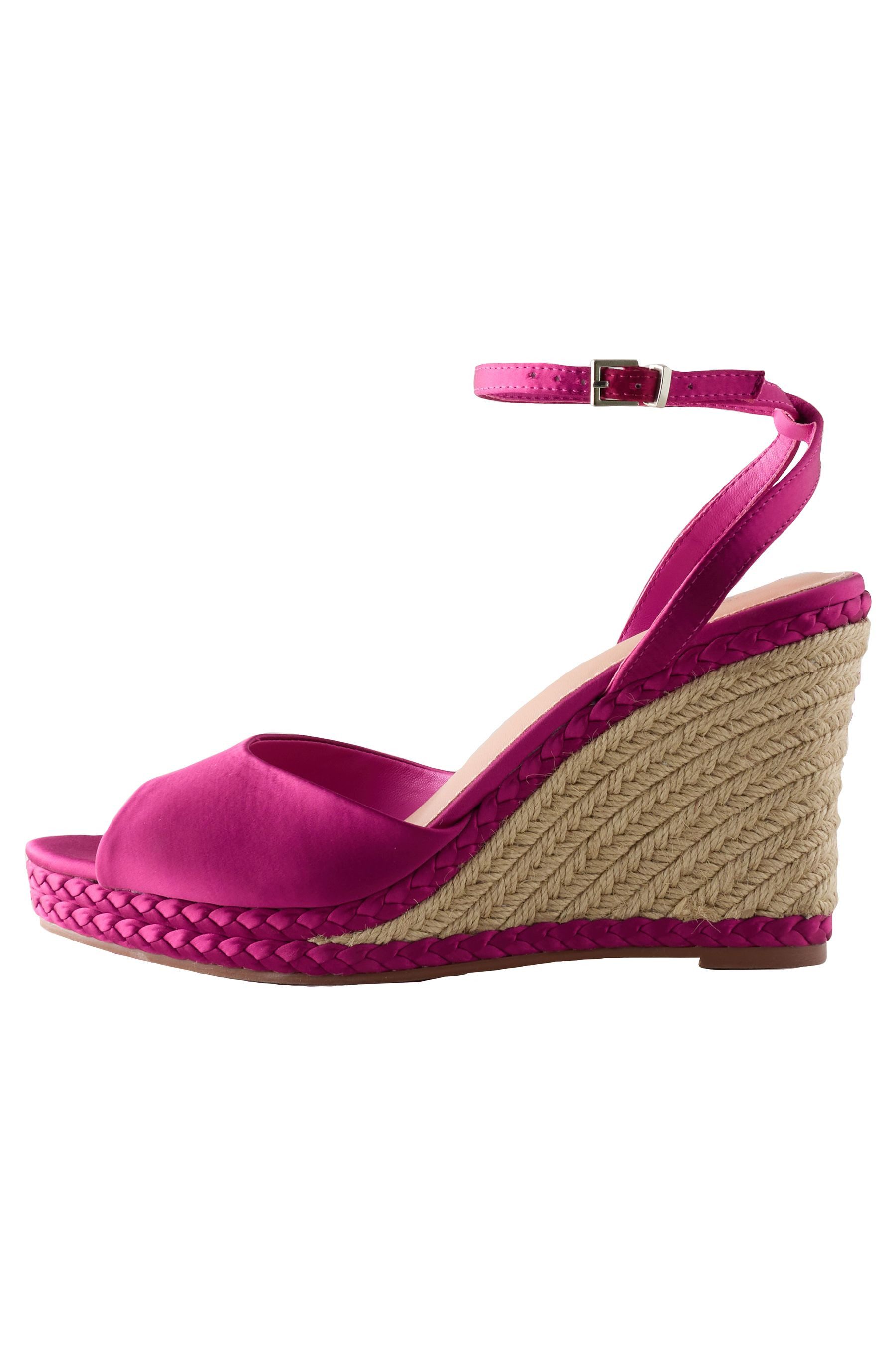 Next Forever Comfort® Satin-Keilabsatzschuhe Keilsandalette (1-tlg)