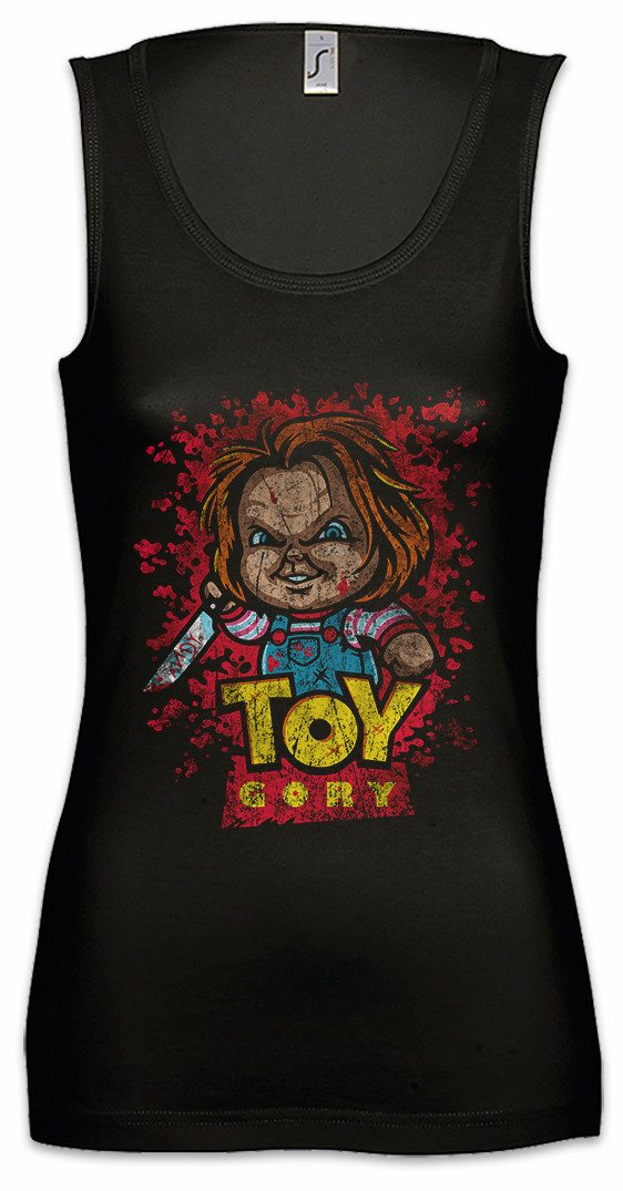 Urban Backwoods Tanktop Toy Gory Ärmelloses Damen T-Shirt Bride Seed of Story Fun Crossover Horror Halloween Gore Mörderpuppe
