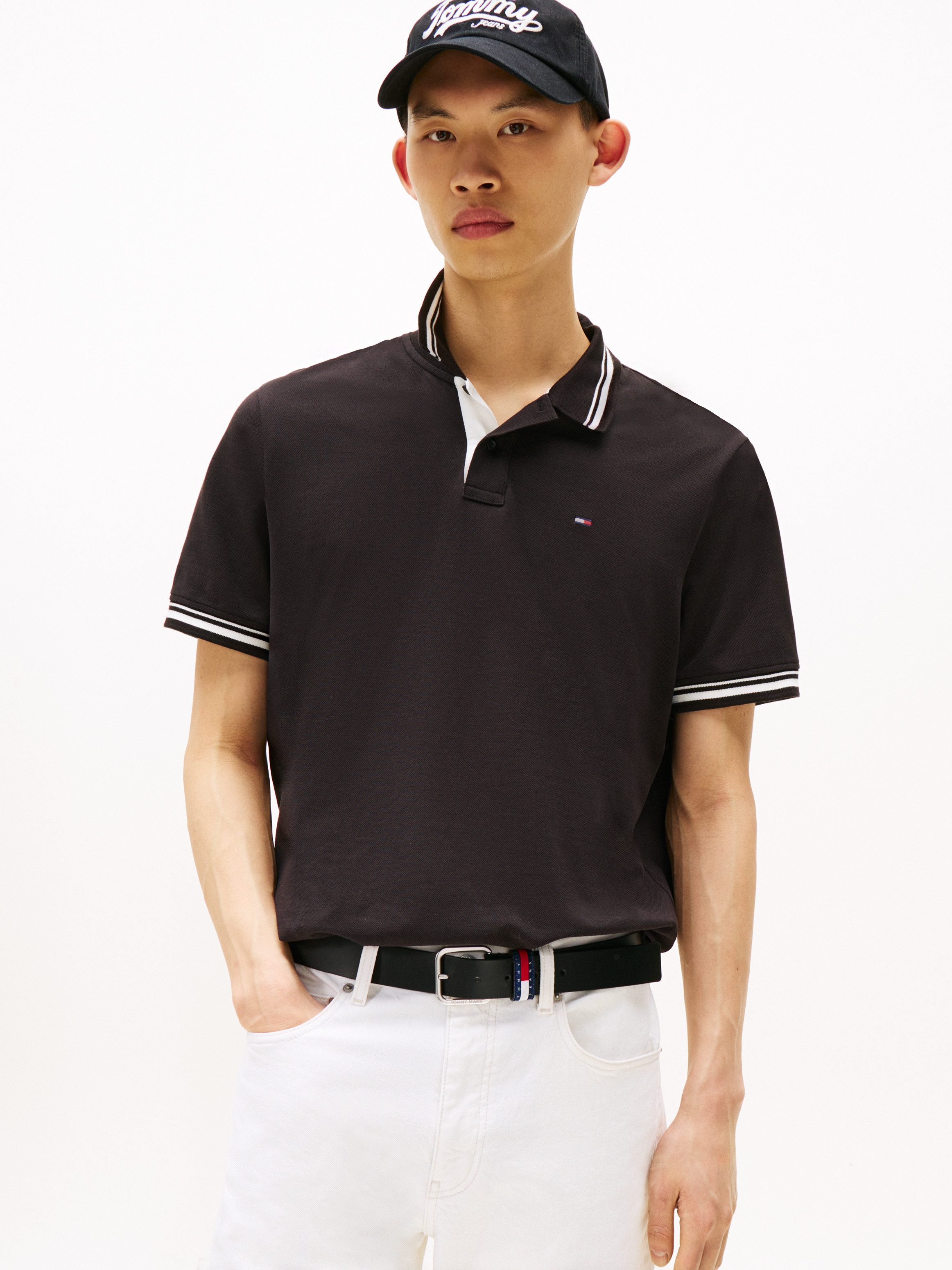Tommy Jeans Poloshirt TJM REG TIPPED POLO EXT Mit Rundhalsausschnitt günstig online kaufen