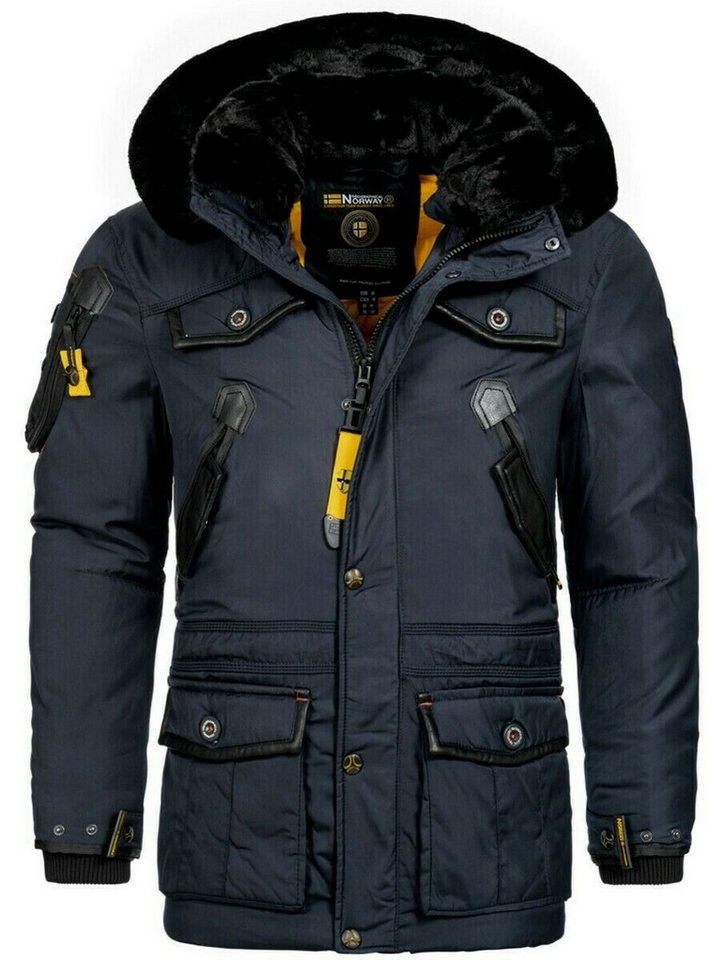 Geographical Norway Parka warme Herren Winter Jacke Parka Outdoor Steppjacke Anorak Wintermantel