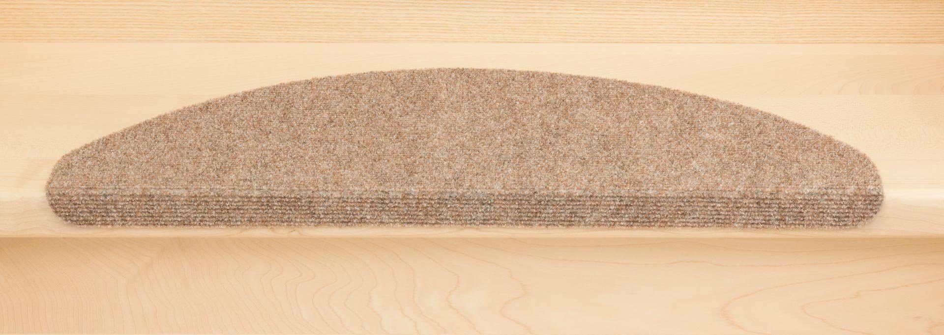 Metzker® Stufenmatte Stufenmatten Ramon MW Halbrund Einzeln und SparSet´s, halbrund, Höhe: 2 mm, 14 Stück im Set - Hellbraun – Bild 3 von 5