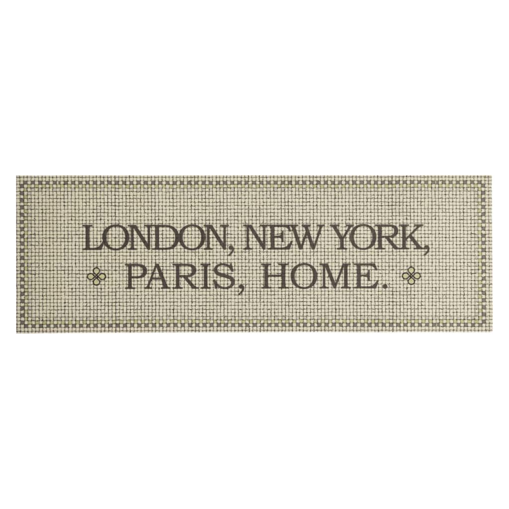 vidaXL Teppich, Küchenteppich Waschbar Hauptstädte Home 60x180 cm Samt