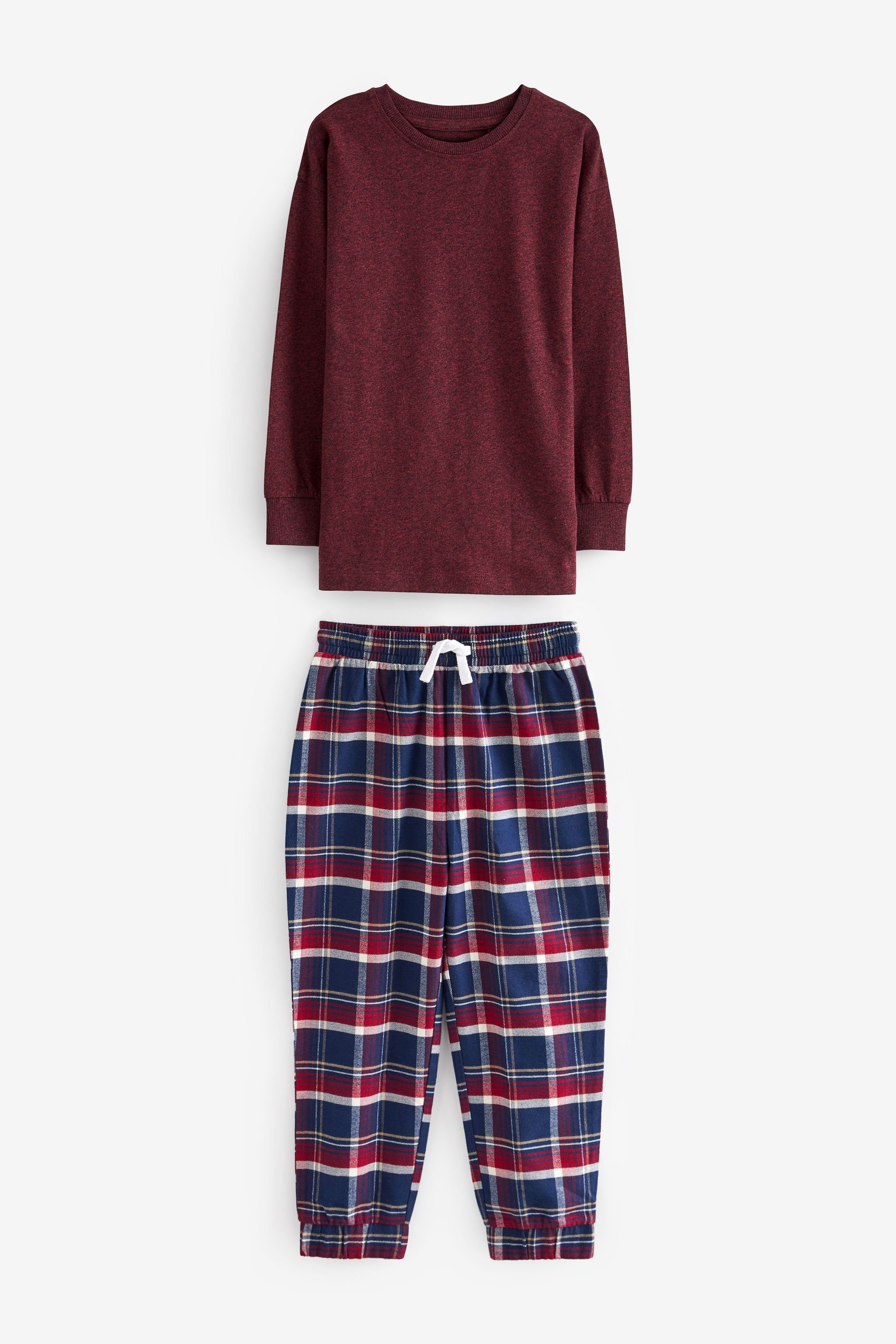 Pyjama Red/Blue Next 2er-Pack Check tlg) im (4 Pyjamas
