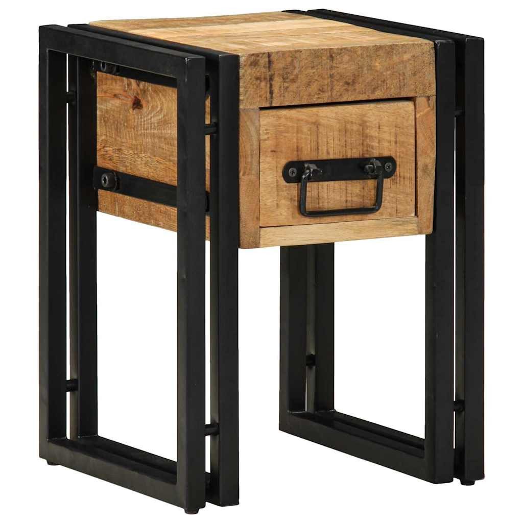 vidaXL Beistelltisch Beistelltisch mit Schubladen 30 x 30 x 40 cm Massivholz (1-St)