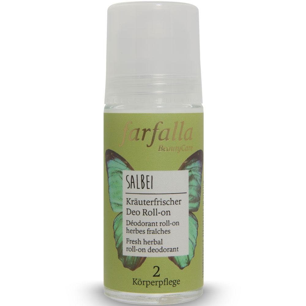 Farfalla Essentials AG Deo-Roller Salbei Kräuterfrischer Deo Roll-on, 50 ml