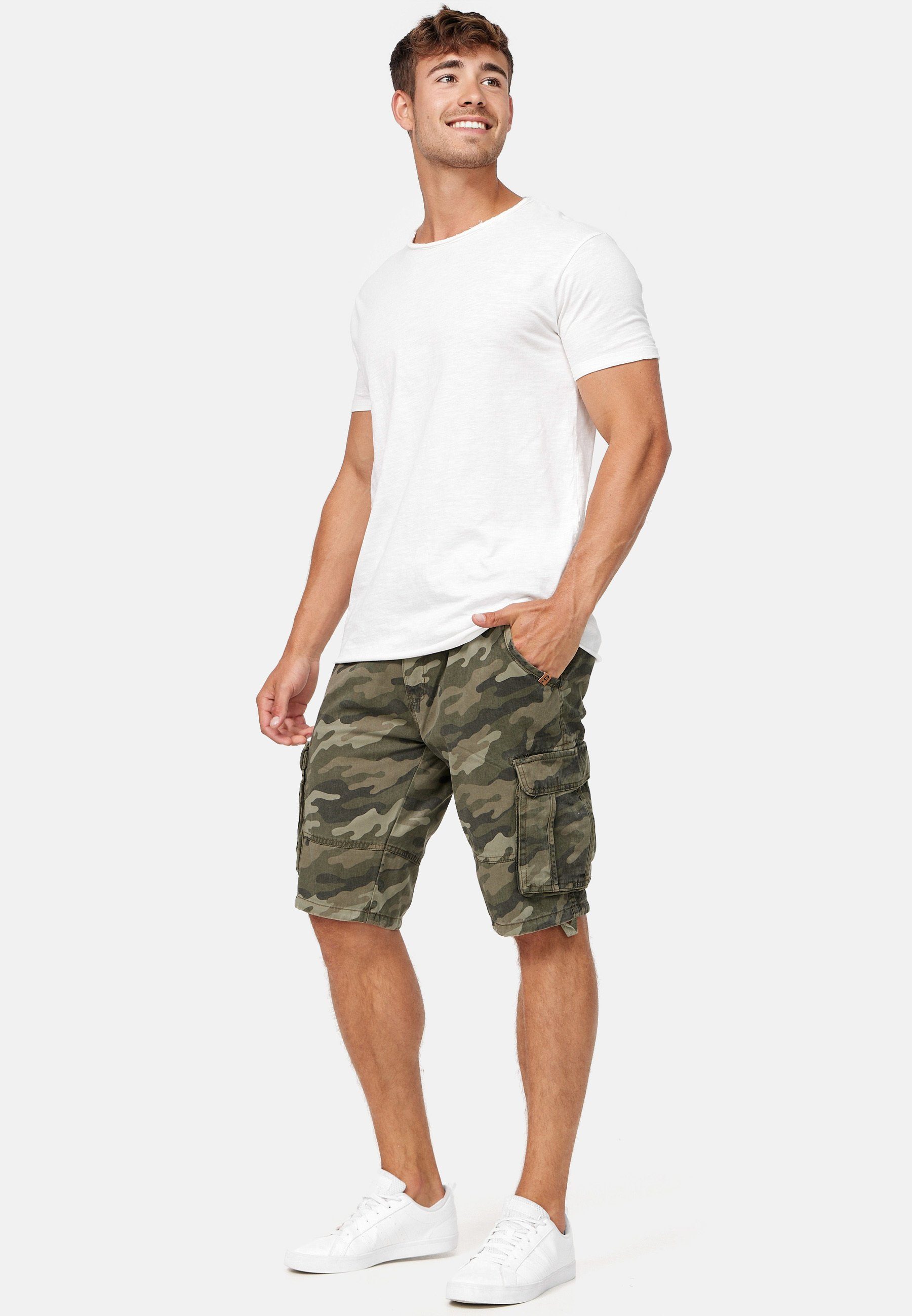 Indicode Cargoshorts Monroe Cargo Dired camouflage